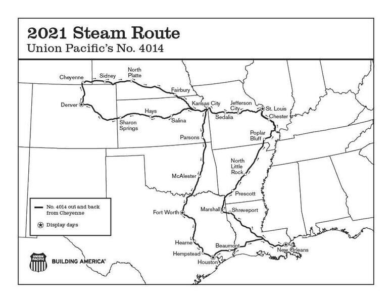 World's largest steam locomotive to trek through McAlester